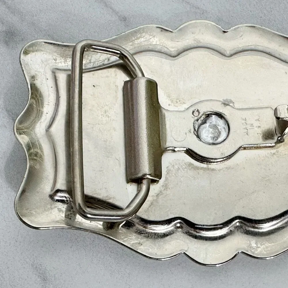 Vintage Rhinestone Studded Belt Buckle Made in USA ✨